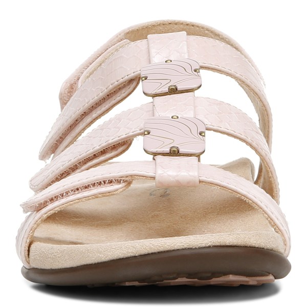 Vionic Sandals Ireland - Amber Adjustable Sandal Pink Snake - Womens Shoes Clearance | NJPXZ-1906